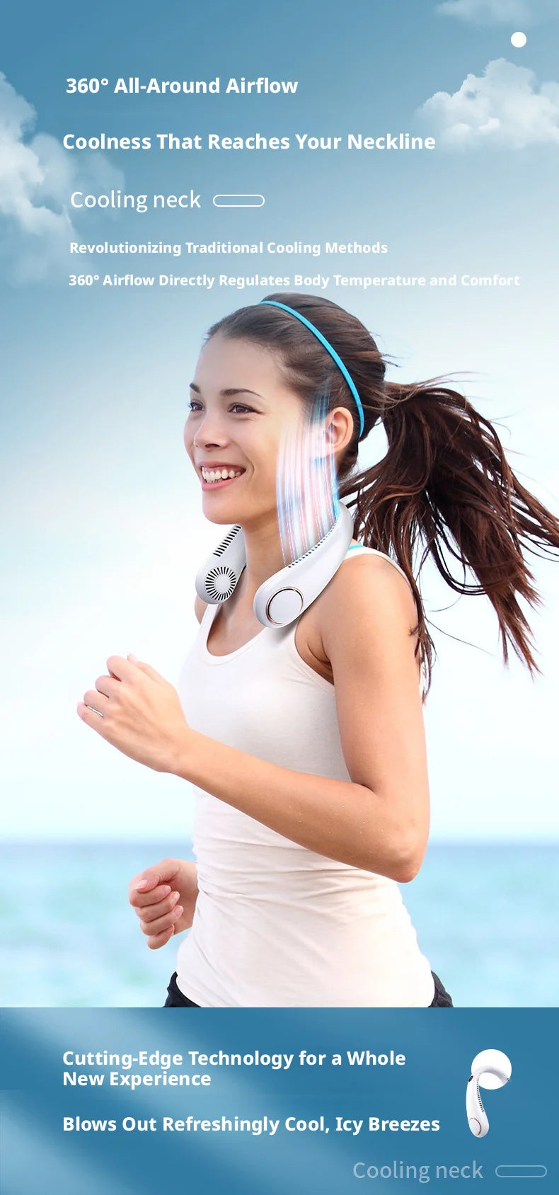 BreezeGo™ | Bladeless Neck Fan