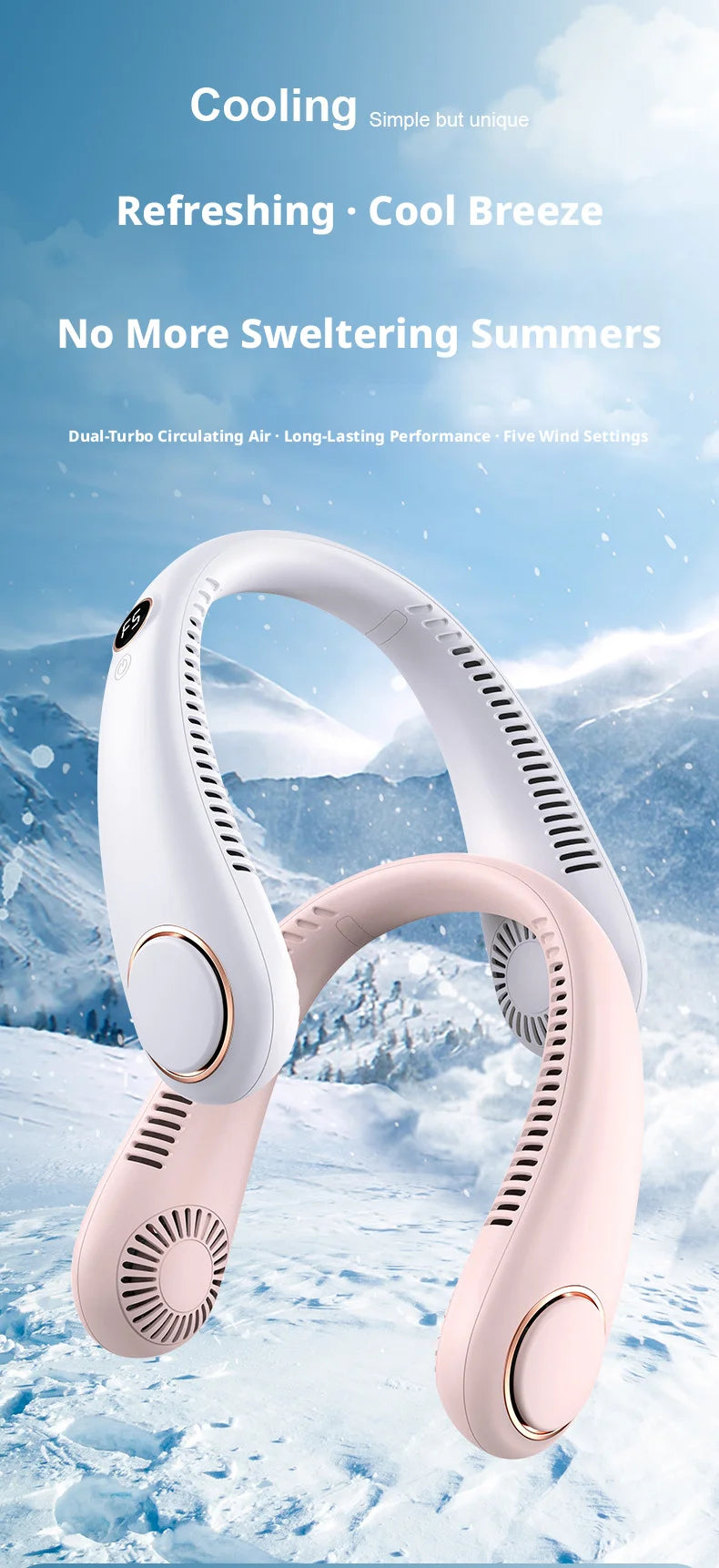 BreezeGo™ | Bladeless Neck Fan
